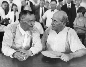 Darrow and Bryan at the Scopes Trial